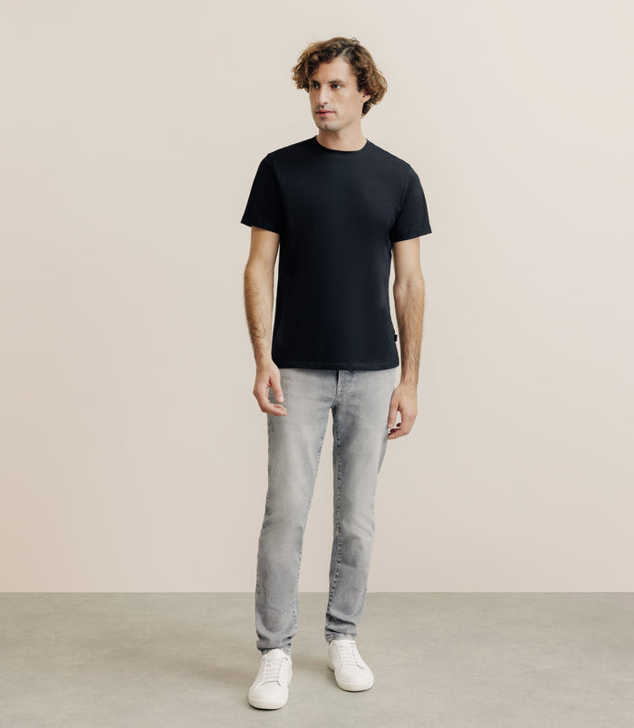 Izac Pack De 2 T-shirts Col Rond Noir Et Blanc