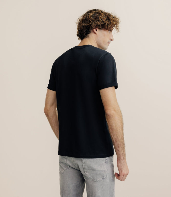 Izac Pack De 2 T-shirts Col Rond Noir Et Blanc