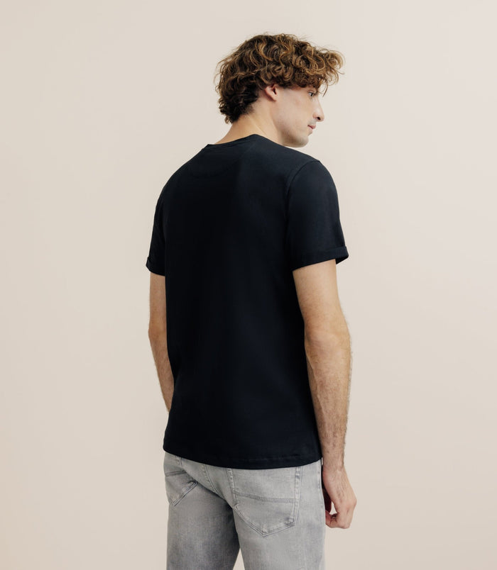 Izac Pack De 2 T-shirts Col V Noir Et Blanc