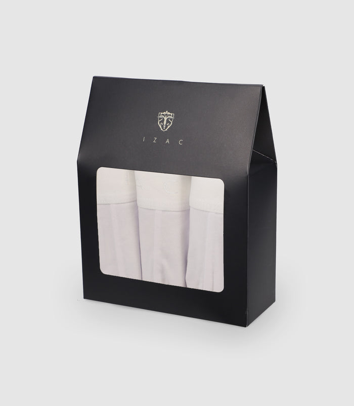 Izac Pack De 3 Boxers Blanc