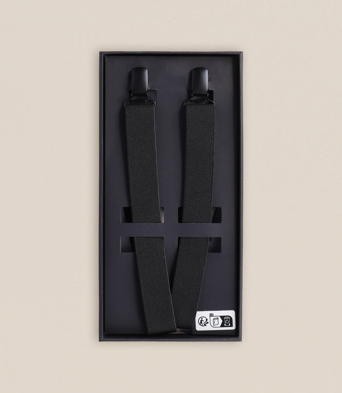 izac Paire de bretelle noire