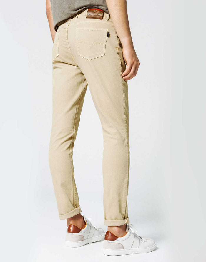 Izac Pantalon 5 Poches Beige