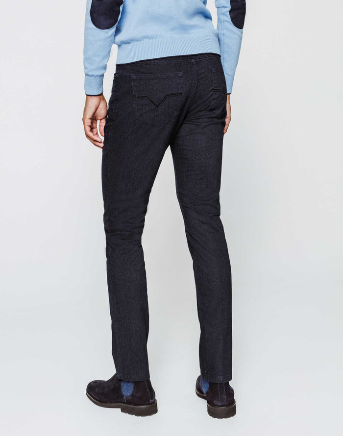 Izac Pantalon 5 Poches Marine