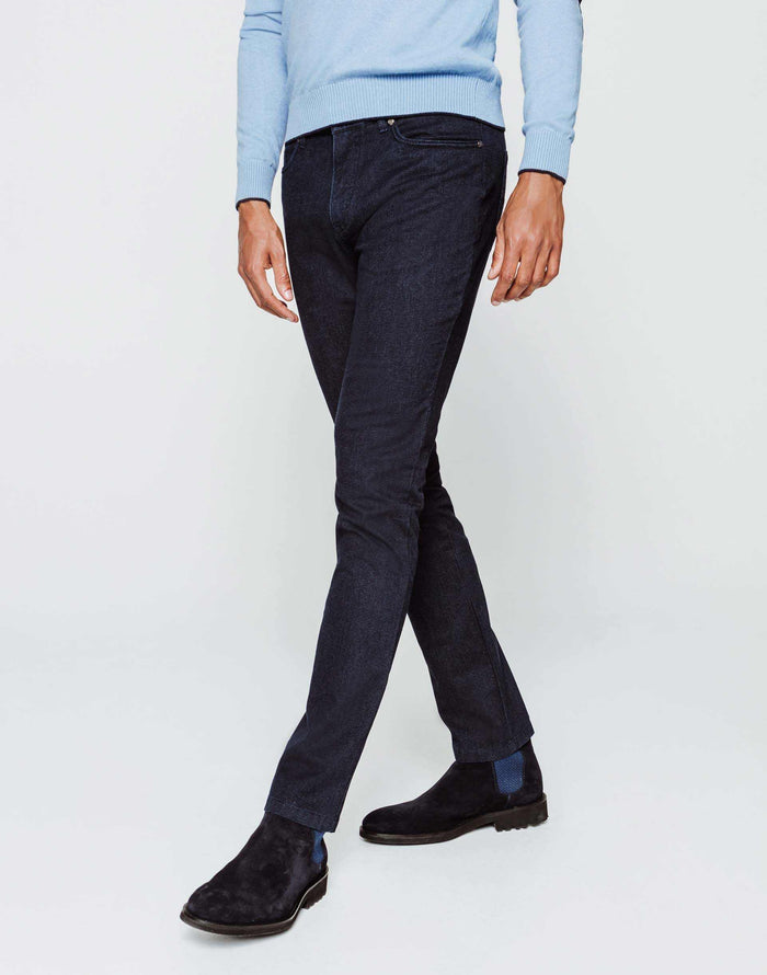 izac Pantalon 5 poches marine