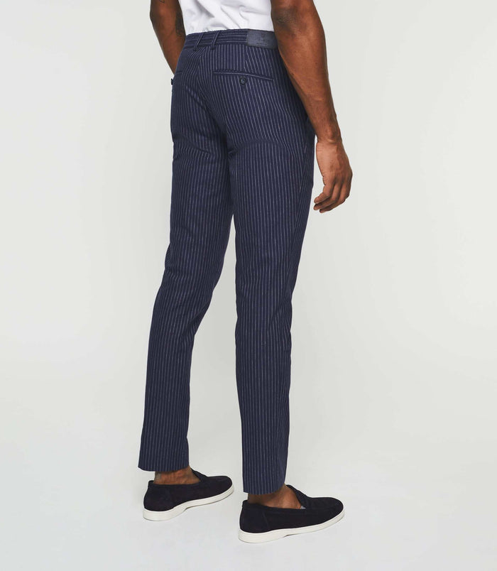Izac Pantalon à Rayures Marine "Punch"