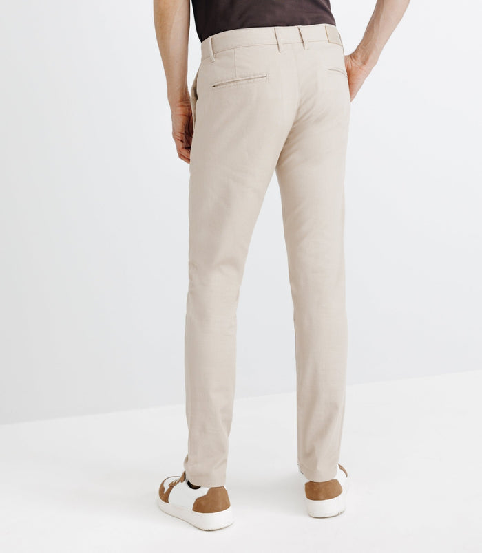 Izac Pantalon Armuré Beige