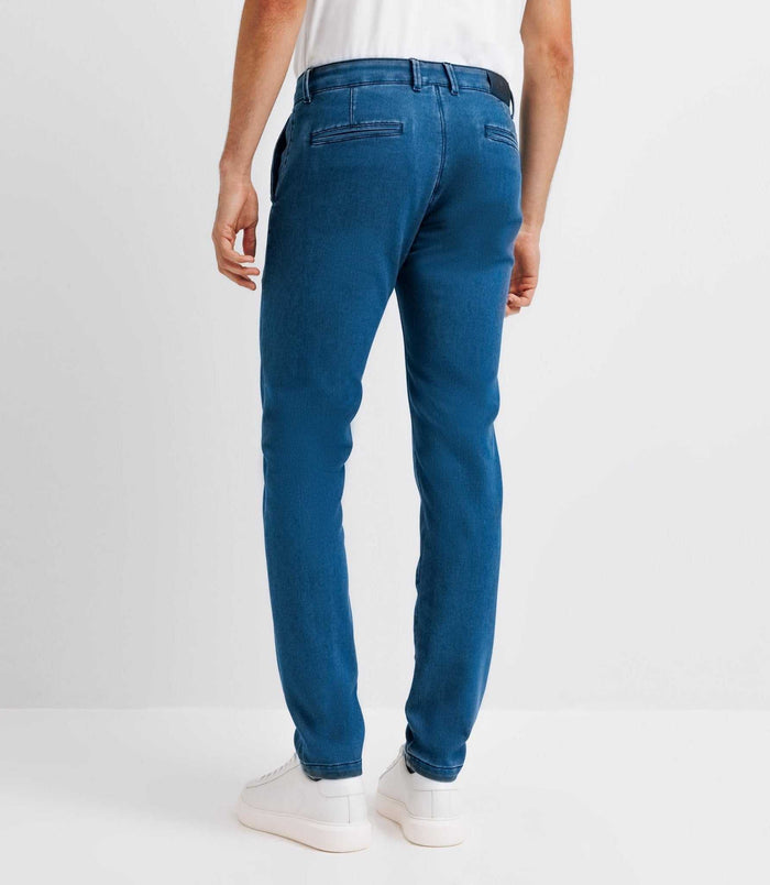 Izac Pantalon Armuré Indigo