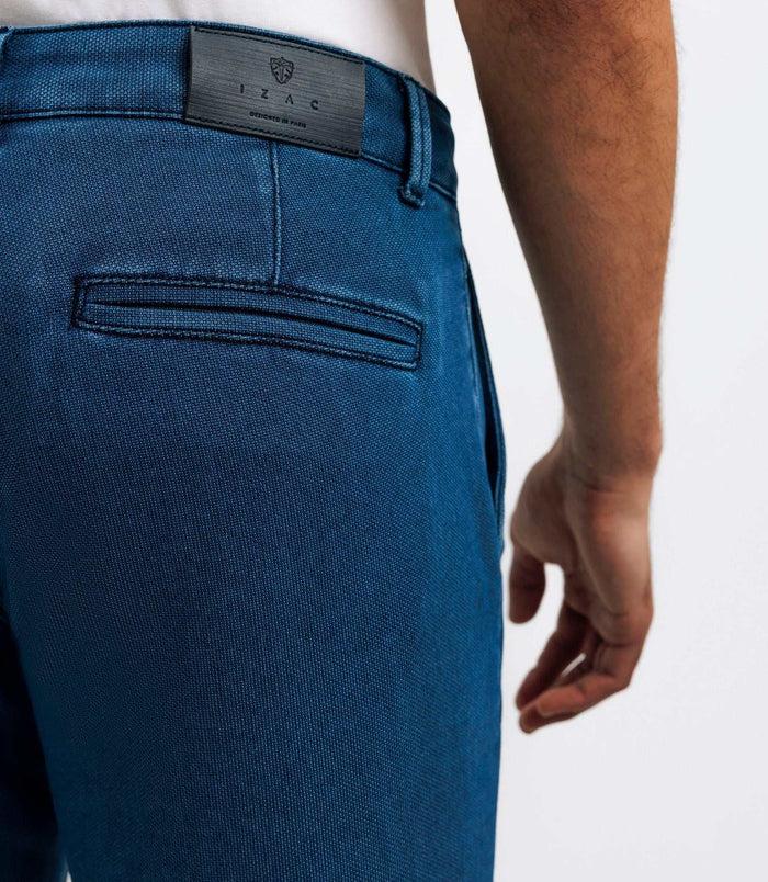 Izac Pantalon Armuré Indigo