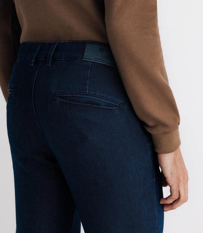Izac Pantalon Armuré Indigo