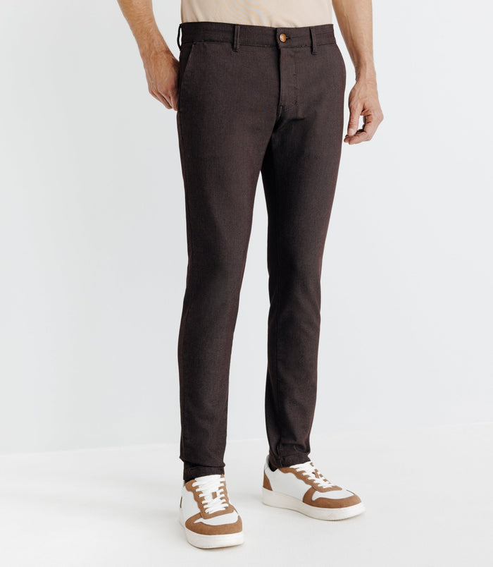 izac Pantalon armuré marron
