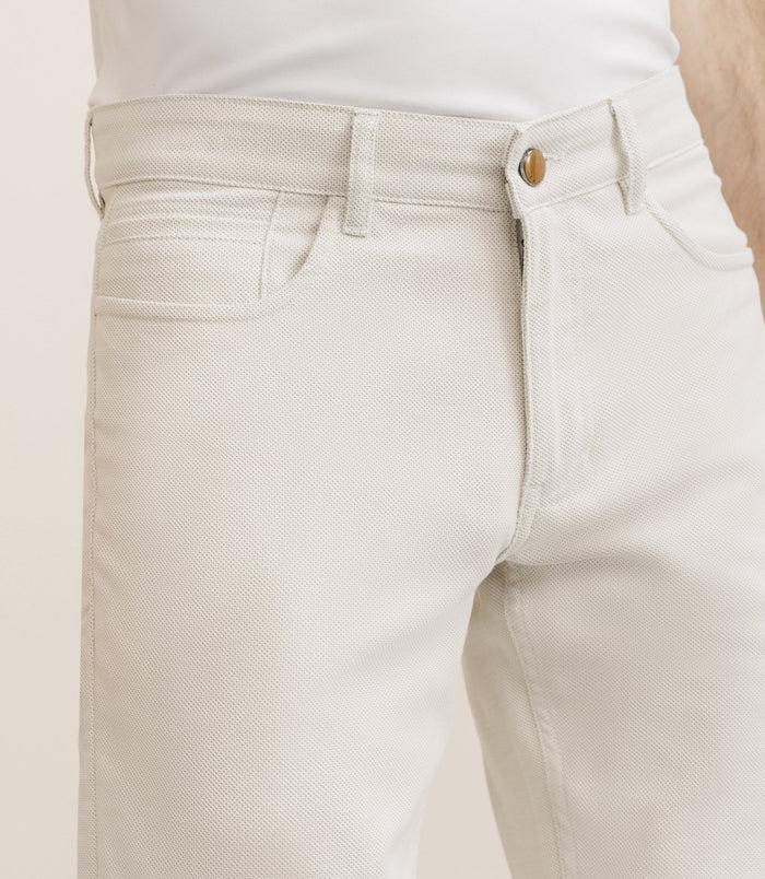 Izac Pantalon Armuré Slim Beige