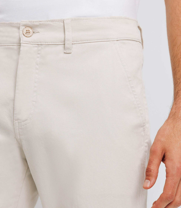 Izac Pantalon Cargo écru