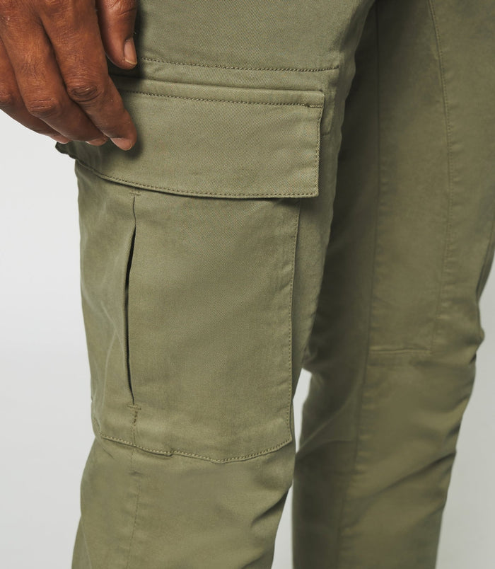 Izac Pantalon Cargo Kaki