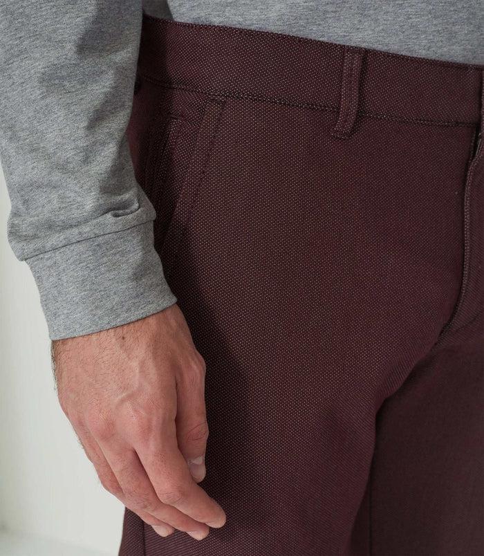 Izac Pantalon Casual Bordeaux "Memoire"