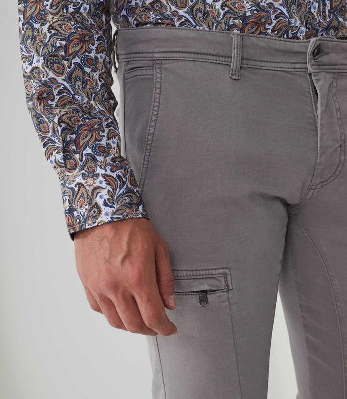 Izac Pantalon Casual Cargo Gris "Mixte"