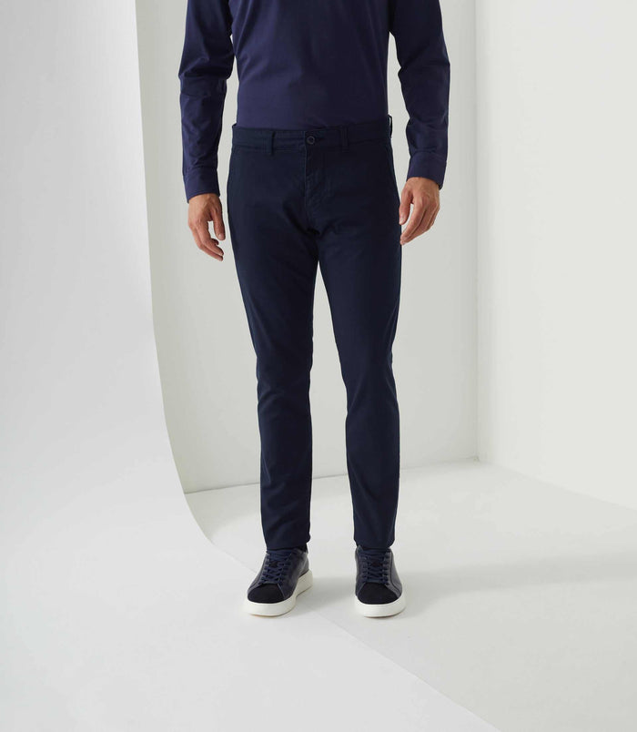izac Pantalon casual chino marine "Macadamia"