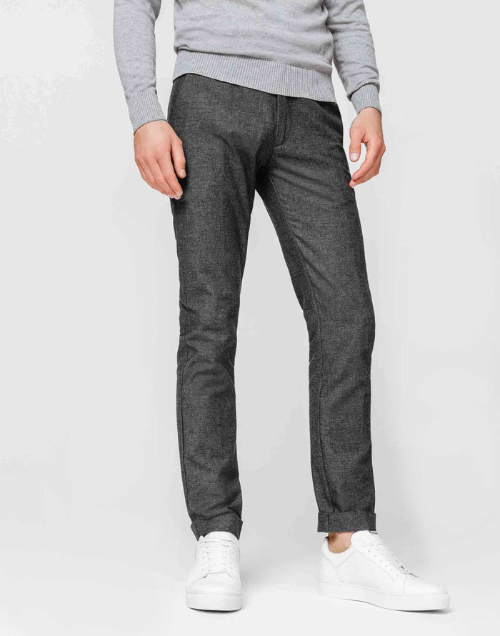 Izac Pantalon Casual Gris Moyen