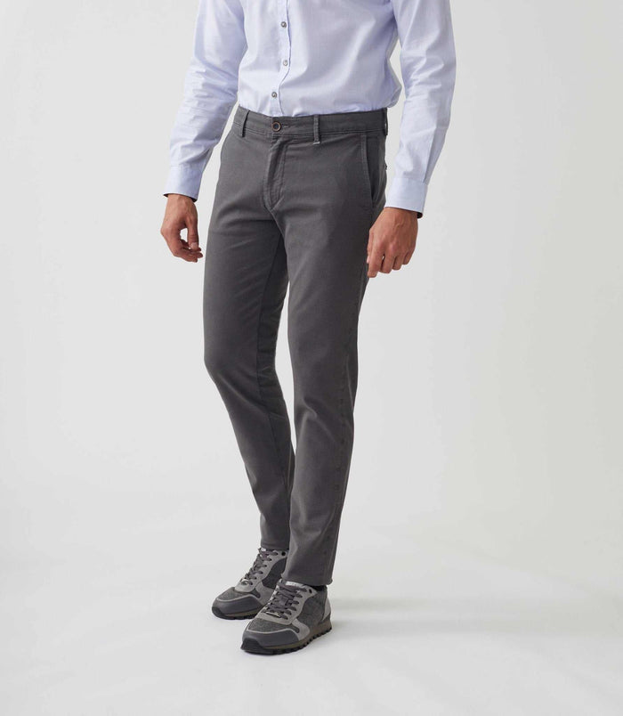 izac Pantalon casual gris-moyen "Manhattan"