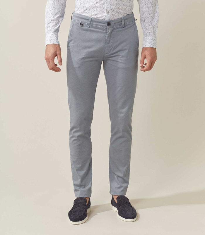 izac Pantalon casual imprime ciel "Nathan"