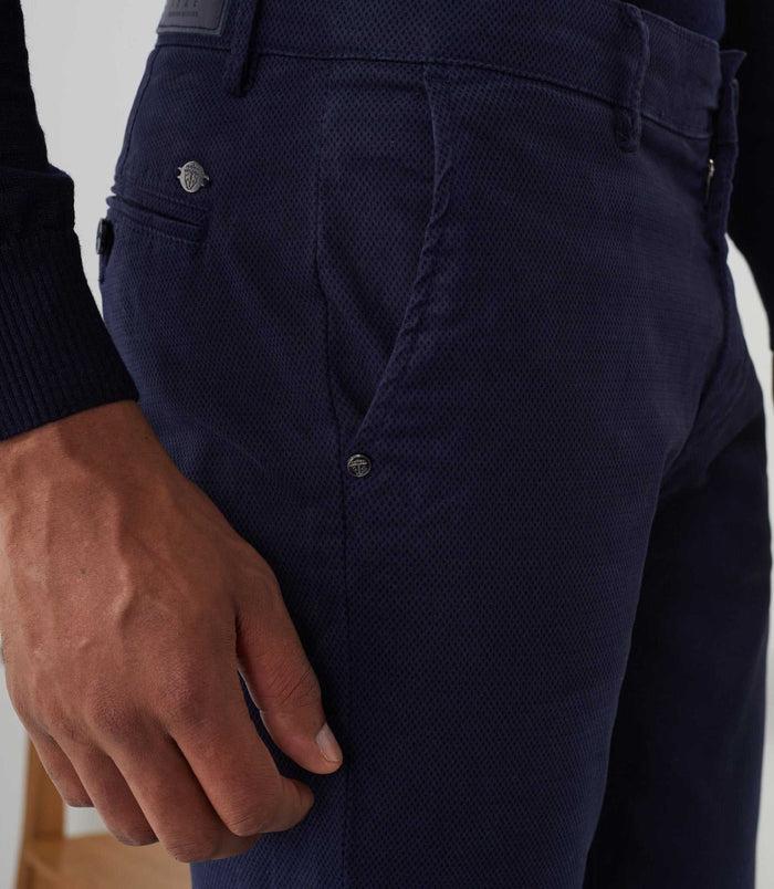 Izac Pantalon Casual Imprime Marine "Mistral"
