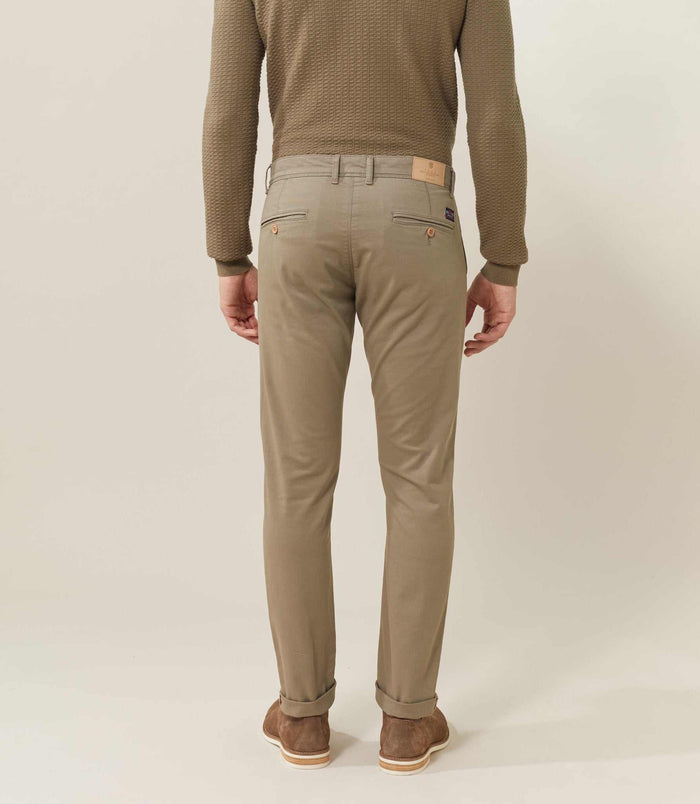 Izac Pantalon Casual Kaki-clair "Nachelor"