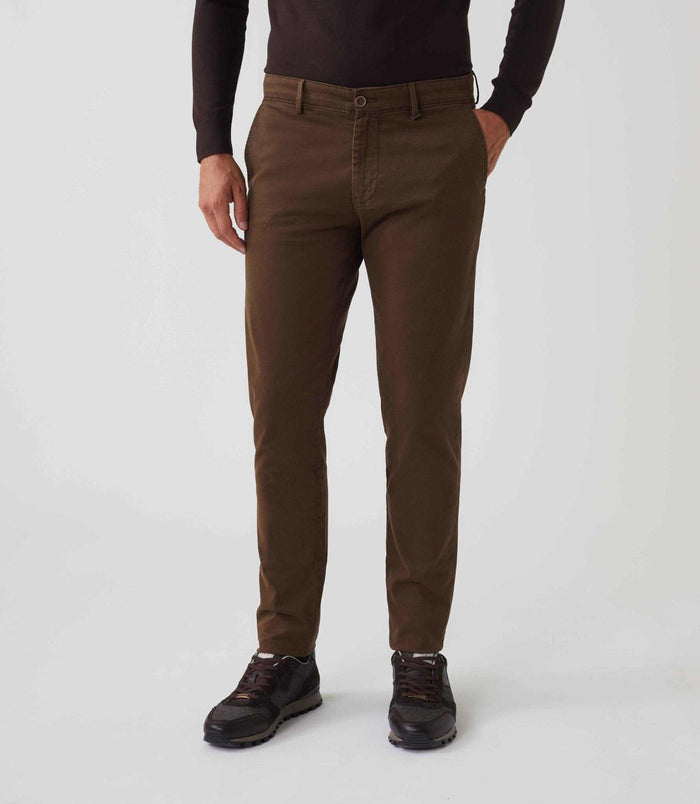 izac Pantalon casual marron "Manhattan"