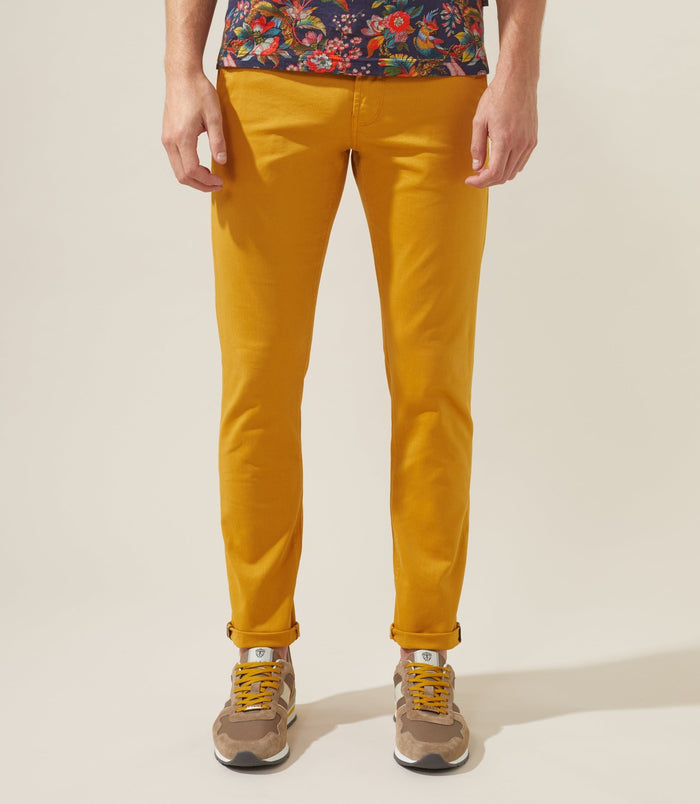 Izac Pantalon Casual Moutarde "Nachelor"
