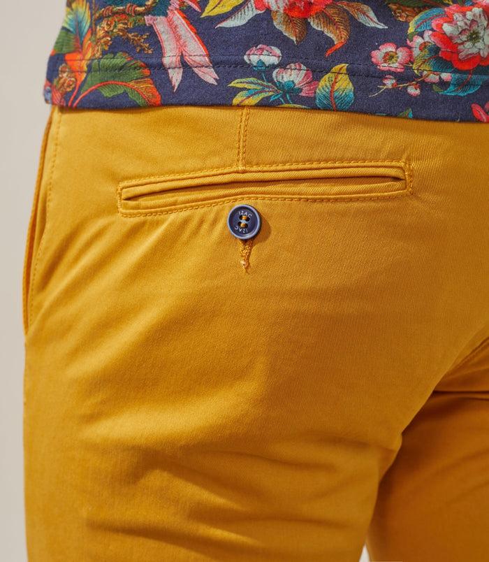 Izac Pantalon Casual Moutarde "Nachelor"