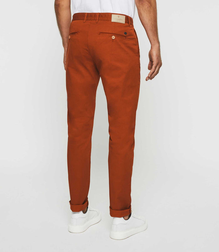 Izac Pantalon Casual Orange "Perline"