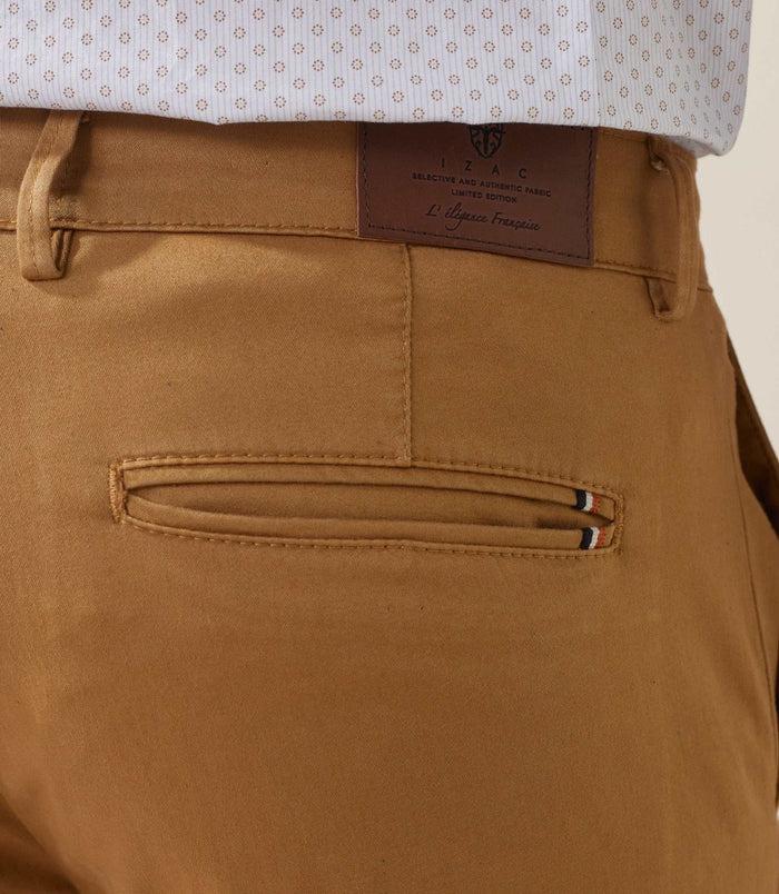 Izac Pantalon Casual Satin Camel "Naccara"