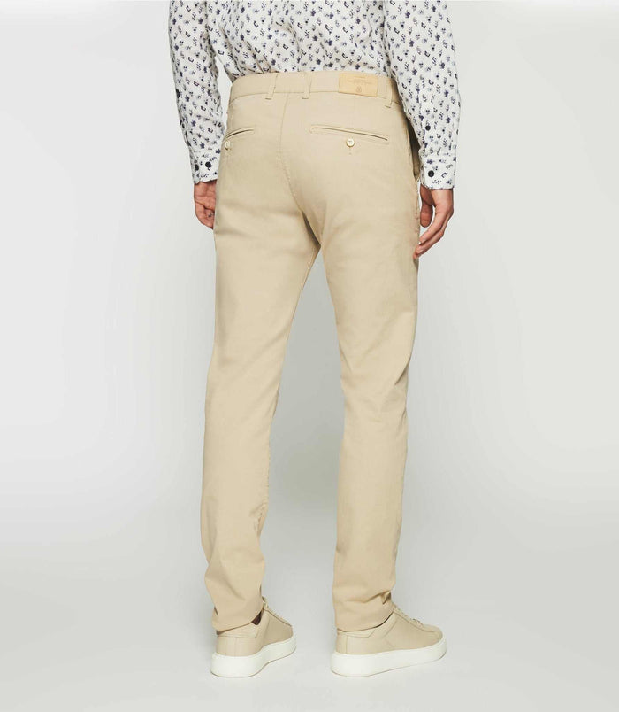 Izac Pantalon Casual Slim Beige Mastic PACHELOR