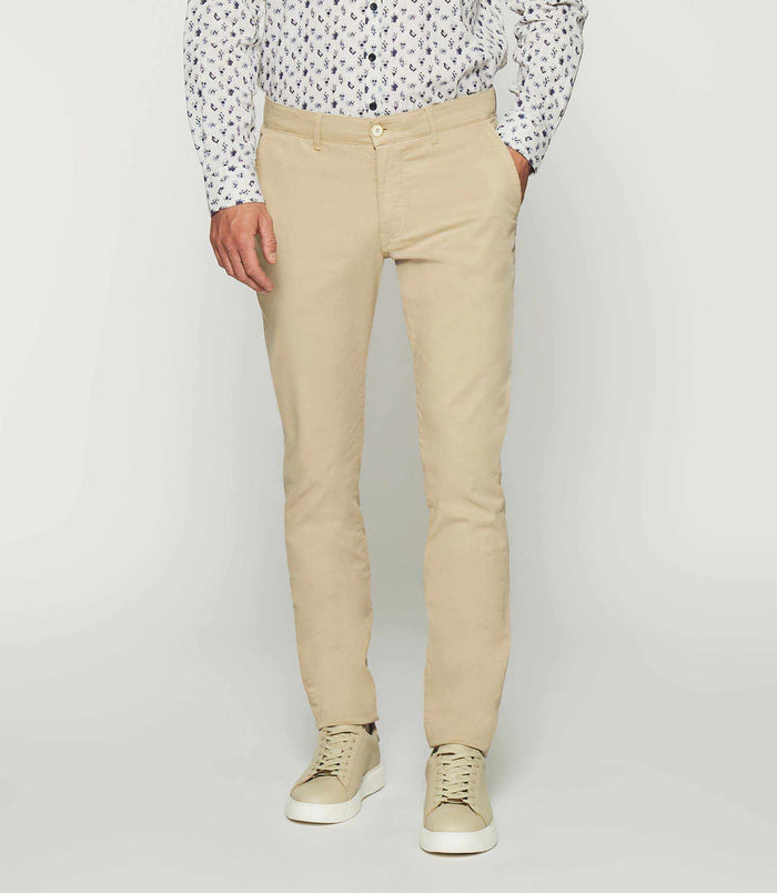 izac Pantalon casual slim beige mastic PACHELOR