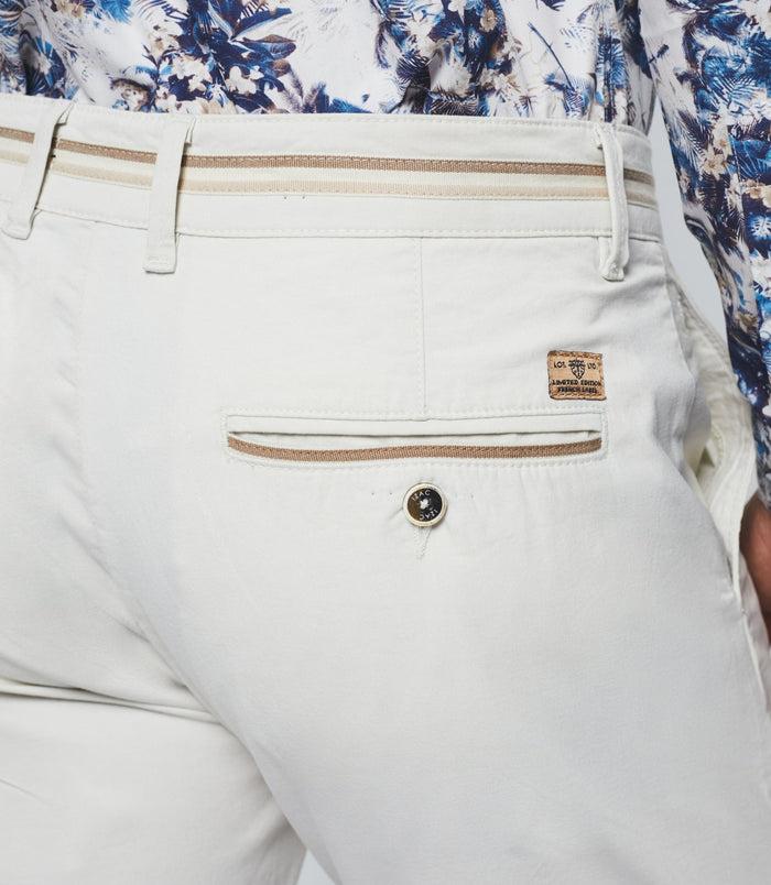 Izac Pantalon Casual Slim Beige Mastic "Paco"