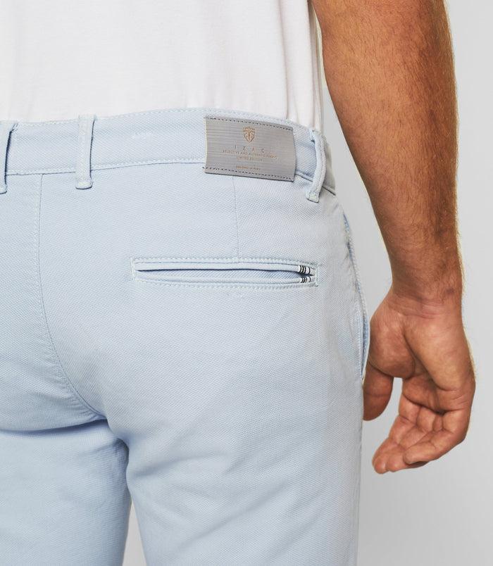 Izac Pantalon Casual Slim Bleu Ciel "Perrebi"