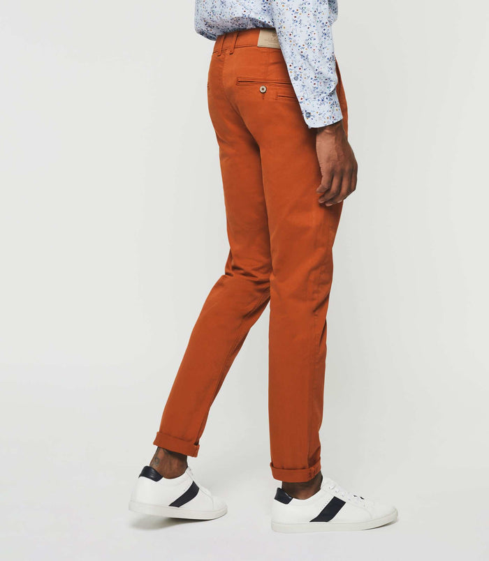 Izac Pantalon Casual Slim Orange "Pachelor"