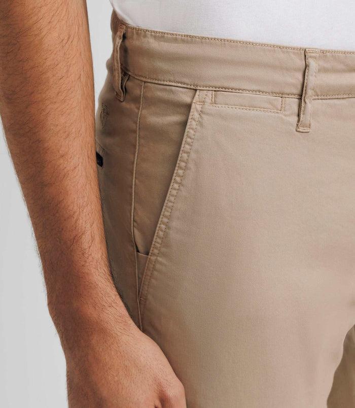 Izac Pantalon Casual Stretch Beige