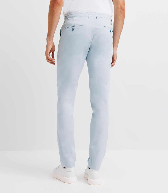 Izac Pantalon Casual Stretch Bleu-ciel