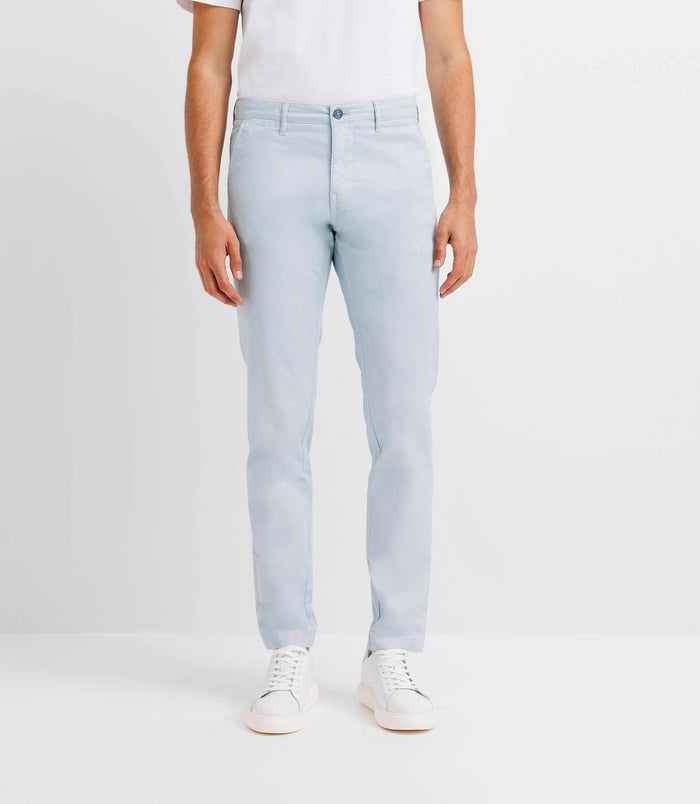 izac Pantalon casual stretch bleu-ciel