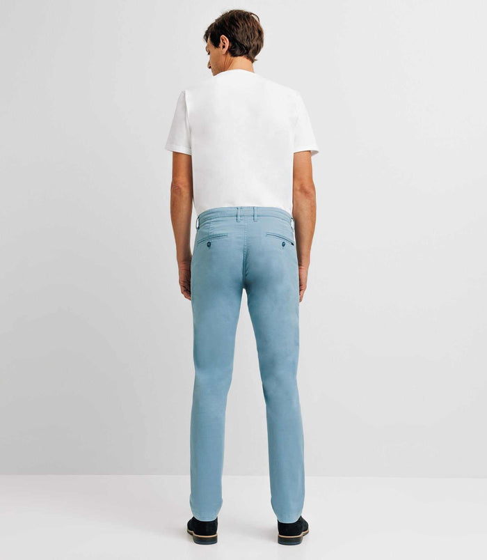 Izac Pantalon Casual Stretch Indigo Clair