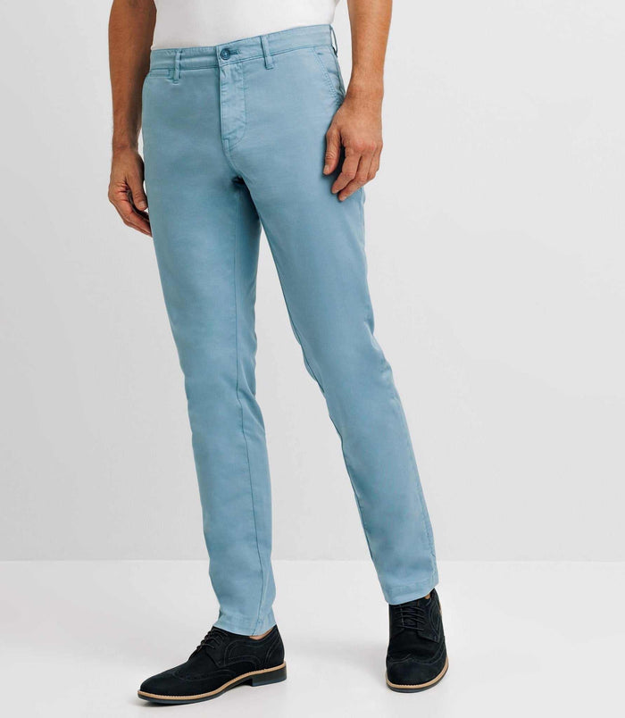 izac Pantalon casual stretch indigo clair