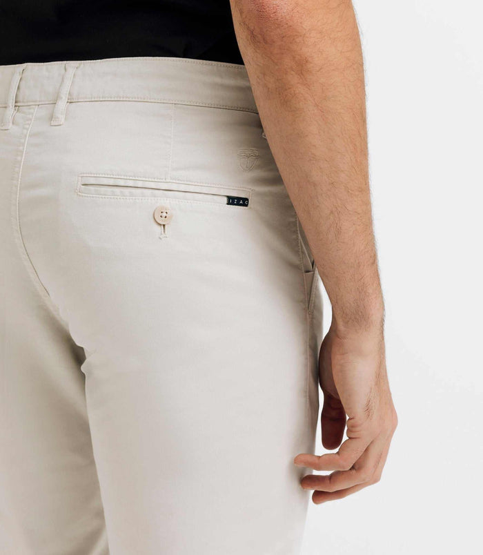 Izac Pantalon Casual Stretch Mastic