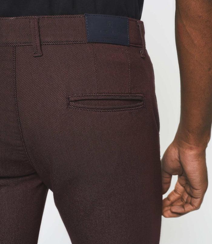 Izac Pantalon Casual Urbain Bordeaux "Nerrebi"