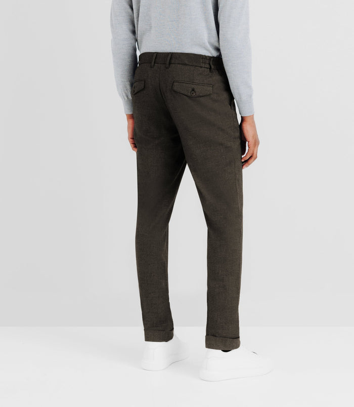 Izac Pantalon Chino Armuré Gris