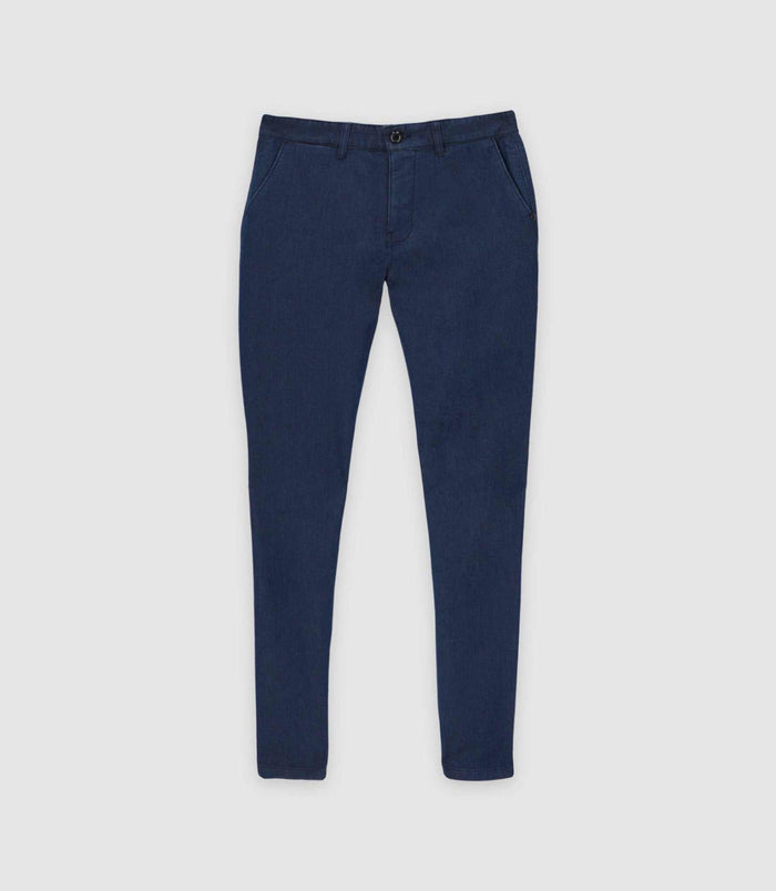 Izac Pantalon Chino Armuré Marine VEBI