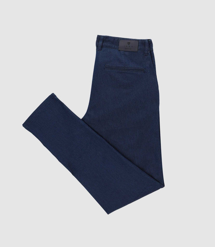 izac Pantalon chino armuré marine VEBI