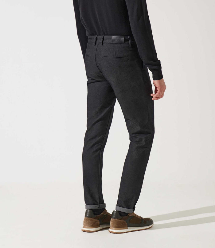 Izac Pantalon Chino Armuré Noir VERREBI