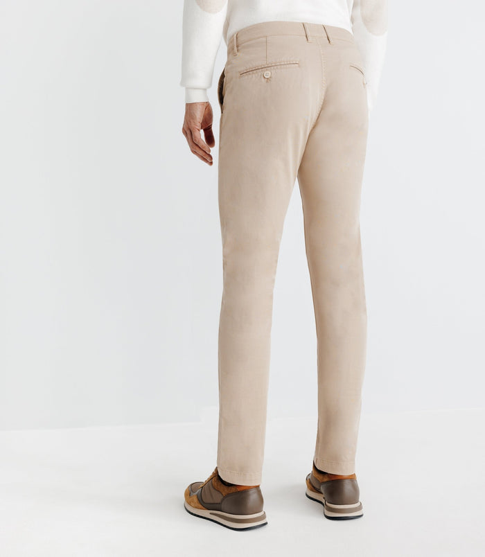 Izac Pantalon Chino Beige Foncé
