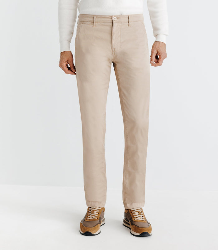 izac Pantalon chino beige foncé