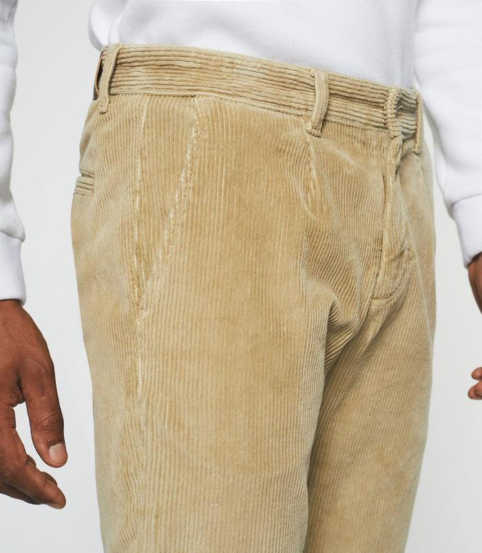 Izac Pantalon Chino Effet Velours Beige VELOUTE