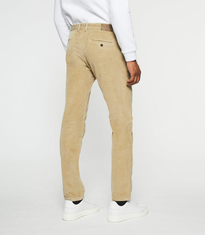 Izac Pantalon Chino Effet Velours Beige VELOUTE